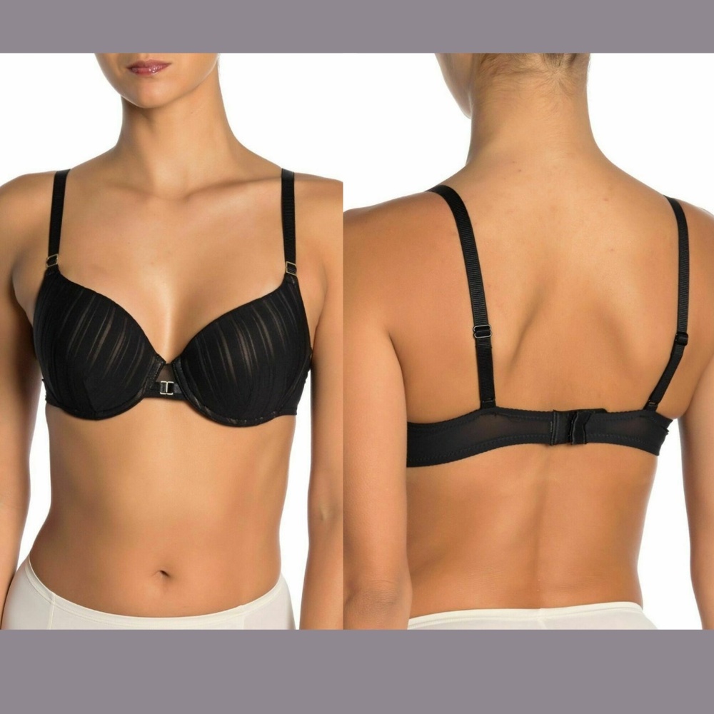 NWT CHANTELLE‎ [SZ 32DDDD ] Between Lines Striped Underwire Modal Bra